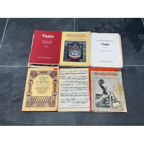 472 - Collection of Vintage Violin Music Books
