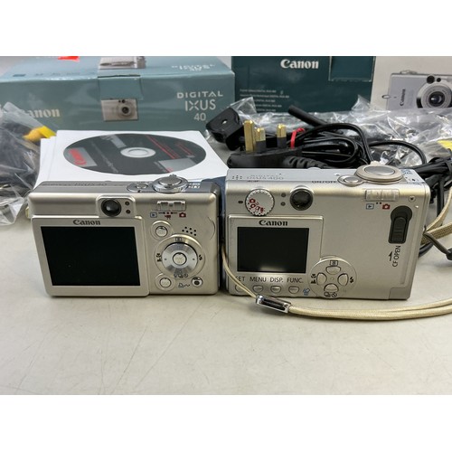 Two Canon Ixus Digital Cameras - Includes Ixus 400 (Powers On), And ...