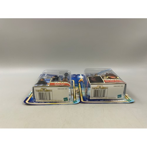 87 - Two Boxed Hasbro 2002 Star Wars Attack Of The Clones Figures to Include Obi-Wan Kenobi & Boba Fe... 