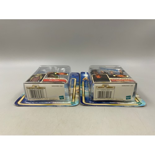 89 - Two Boxed Star Wars Attack Of The Clones Figures To Include A Hasbro 2001 Kit Fisto & A Hasbro 2... 