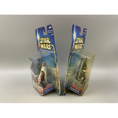 93 - Two Hasbro 2002 Boxed Star Wars Attack Of The Clones Figures to Include Anakin Skywalker & Count... 