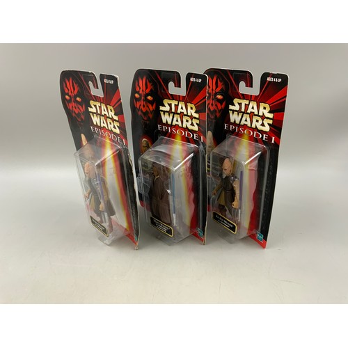 100 - Three Boxed Star Wars Episode 1 Collection 3 Figures To Include A Hasbro 1999 Ki-Adi-Mundi Figure, A... 