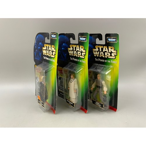 102 - Three Boxed Star Wars, The Power Of The Force Collection 1 Figures to Include A Hasbro 1998 Mon Morg... 