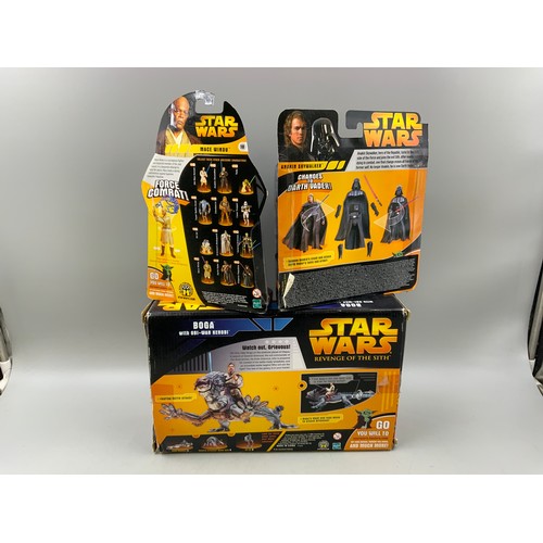 110 - Three Hasbro 2005 Star Wars Revenge of The Sith Figures To Include A Sealed Boxed Anakin Skywalker F... 