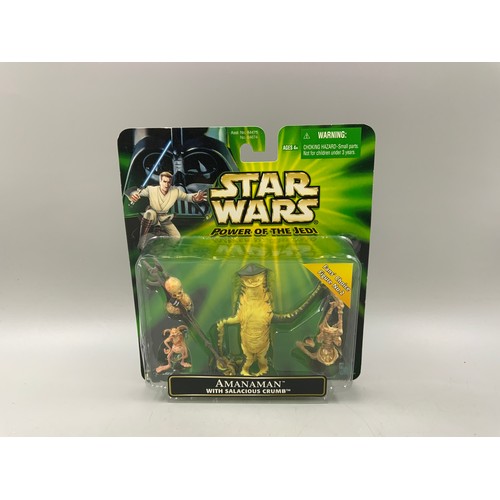 105 - Hasbro Star Wars Power Of The Jedi Amanaman with Salacious Crumb Figure