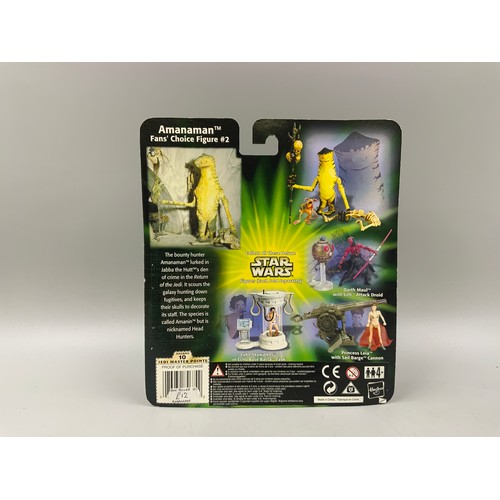 105 - Hasbro Star Wars Power Of The Jedi Amanaman with Salacious Crumb Figure