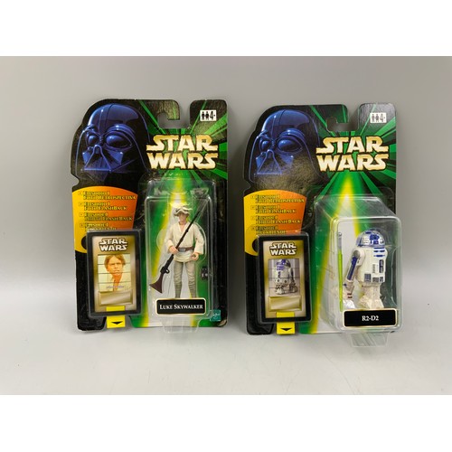 108 - Two Boxed Hasbro Star Wars Episode I Figures and Photo Flashbacks To Include Luke Skywalker & R2... 
