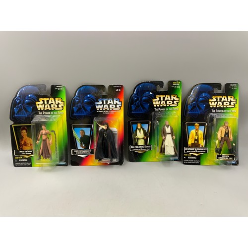 103 - Four Boxed Star Wars The Power Of The Force Figures To Include A Hasbro 1997 Princess Leia Organa Fi... 