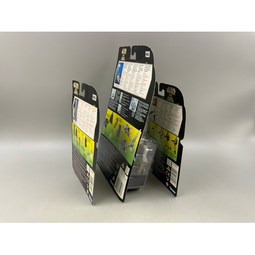 107 - Three Boxed Star Wars La Guerra De Las Galaxias Figures to Include A 1996 &nbsp;Corporation Deluxe L... 