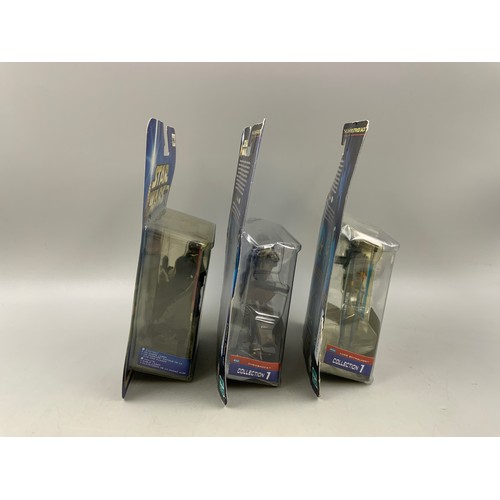 98 - Three Boxed Star Wars The Empire Strikes Back Figures To Include Hasbro 2002 Chewbacca, Hasbro 2001 ... 