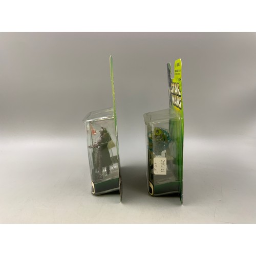 106 - Two Boxed Hasbro 2001 Star Wars Episode II Attack of The Clones Figures to Include Zam Wesell & ... 