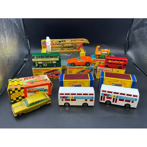 121 - Collection of Various Boxed Model Vehicles To Include Matchbox No 53 Tanzara, No 12 Big Bull, No 17 ... 