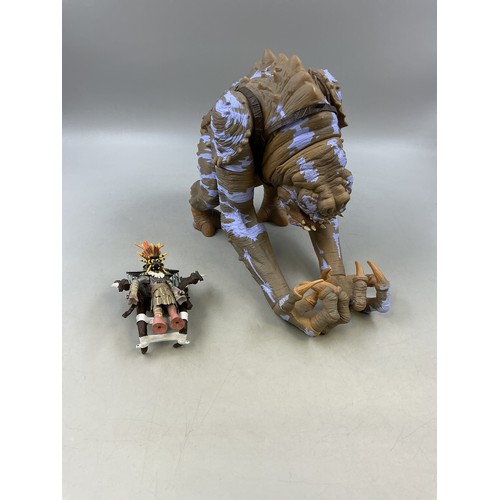 125 - Star Wars Hasbro 2008 30th Anniversary Battle Rancor (with Felucian Rider and Saddle) Pre-Owned