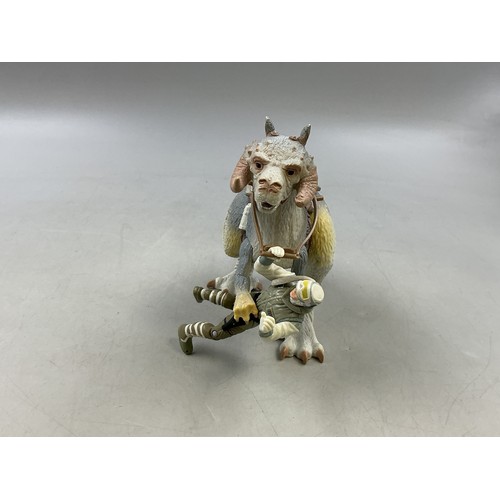 127 - Star Wars Lucas Film LTD 1997 The Power of the Force Luke Skywalker and Tauntaun Figurines. Pre-Owne... 