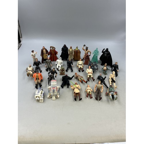 136 - Large Selection of Star Wars Hasbro 90s Figurines, Some As Found. Pre-Owned