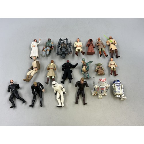 136 - Large Selection of Star Wars Hasbro 90s Figurines, Some As Found. Pre-Owned