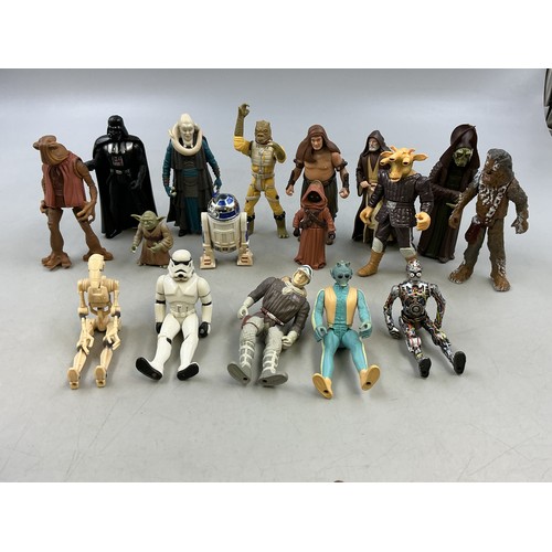 137 - Large Selection of Star Wars Hasbro 90s Figurines. Pre-Owned