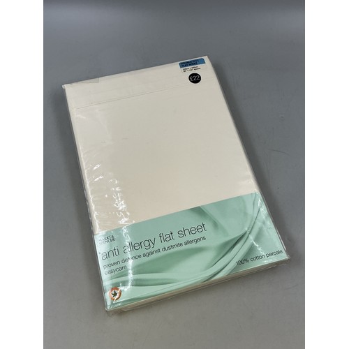 17 - New Sealed Anti Allergy Flat Double Bed Sheet