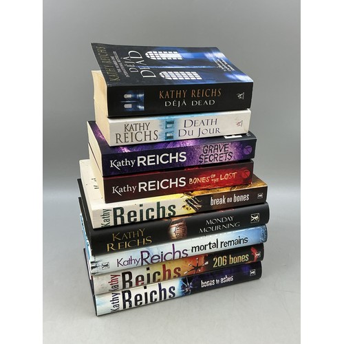 47 - Collection of Nine Kathy Reichs Novels of Various Titles to include Hardback Covers