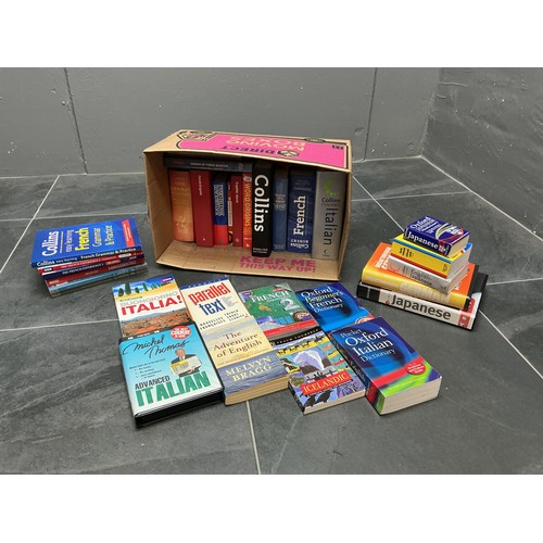 59 - Large Mixed Lot of Multi-Language Dictionaries to include Cassette, Cd and Book form