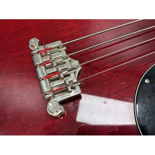 An Epiphone SG Standard Cherry Finish Four String Bass Guitar, Rosewood ...