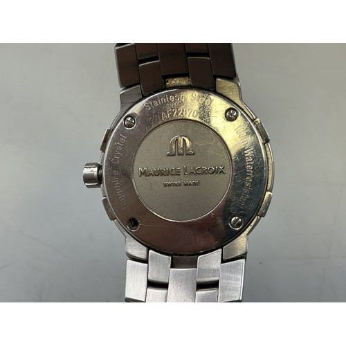 80 - Maurice Lacroix (AF22870) 100mtr Sapphire Crystal Stainless Steel (79861) Quartz Watch with Box and ... 