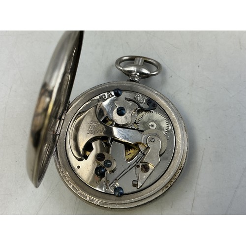 81 - Antique Henri Chatelain Pocket watch style Pedometer (Working)