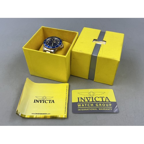86 - Invicta (89280B) Pro Diver 200mtrs 24 Jewel Automatic two Tone Gent's Watch (Working) with Box and P... 