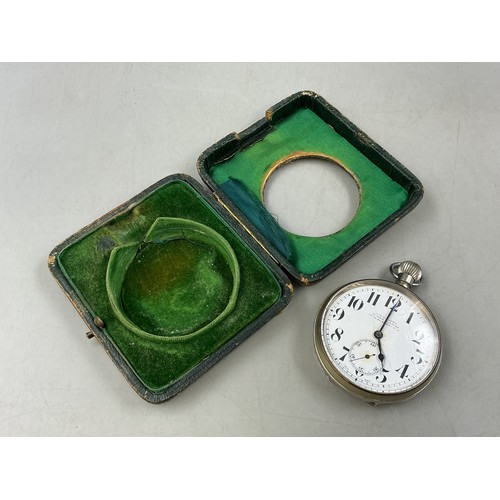 2 - Antique J C Vickery Mechanical Goliath Pocket Watch in Case (Working)