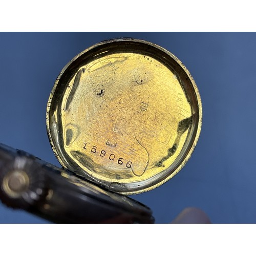 21 - Gold 375 (9ct) Cased Vintage Mechanical Watch Head (Spares or Repairs) 11.8 grams