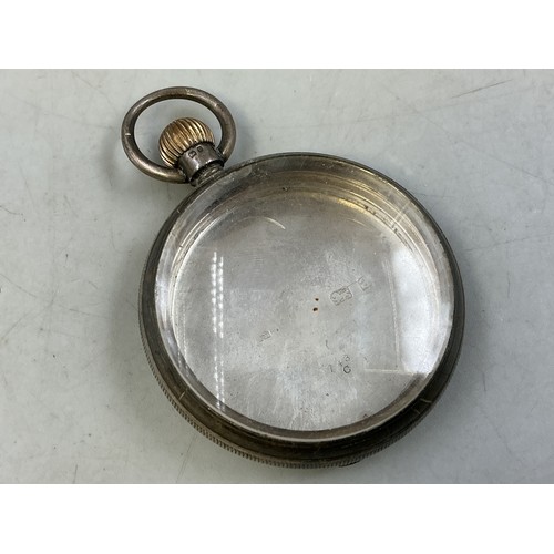 22 - A Hallmarked Waltham Watch Co Birmingham Silver Pocket Watch Case, Circa 1900