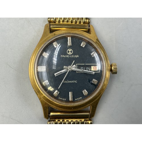 90 - Favre -Leuba Duomatic Day / Date Gent's Watch (a/f)