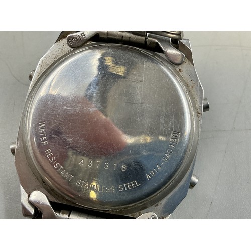 96 - Vintage Seiko Alarm Chronograph Gent's Watch (Working)