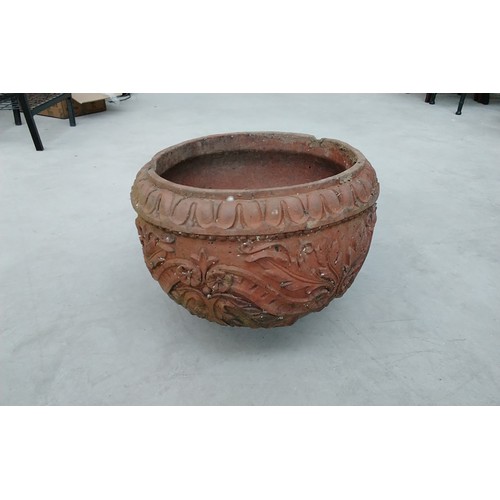 489 - LARGE Garden Terracotta Planter 46cm Diameter 34cm tall