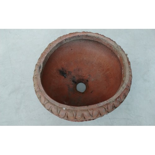 489 - LARGE Garden Terracotta Planter 46cm Diameter 34cm tall