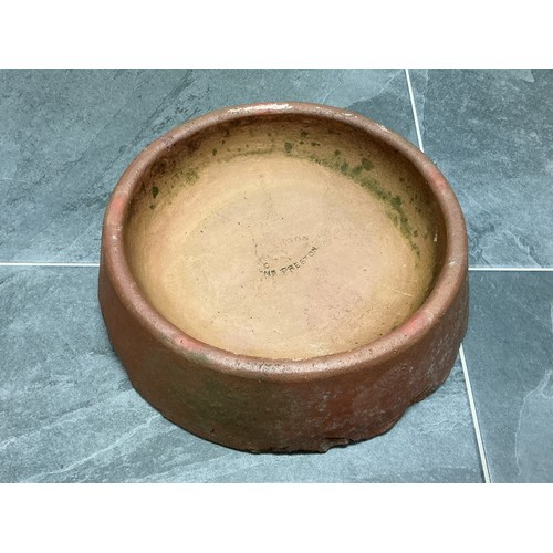 688 - Large Terracotta Garden Water Bowl 37cm Dia