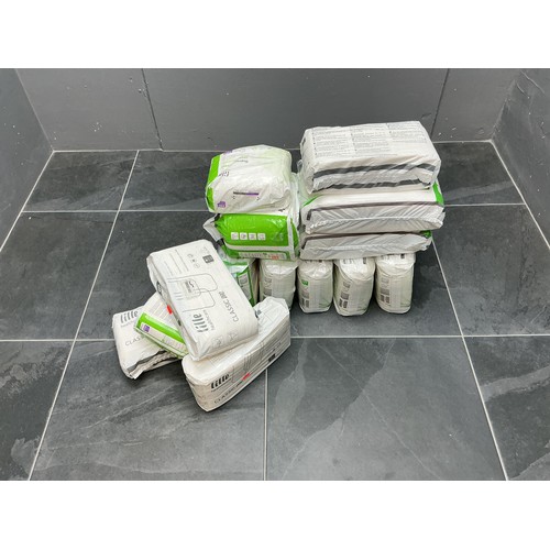 Fourteen Mixed Packs of Lille Healthcare Incontinence Pads/Pants
