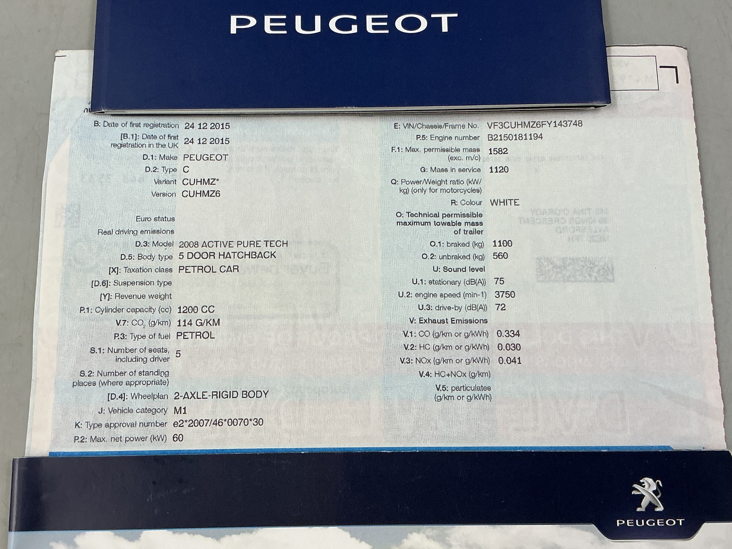 Peugeot 2008 ACTIVE PURE TECH 5 DOOR Petrol HATCHBACK Car comes ...