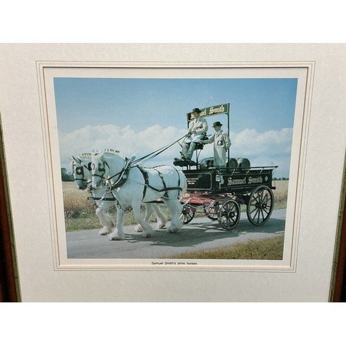 790 - Four Framed and Glazed Art Work/Photography of Samuel Smiths Shire Horses