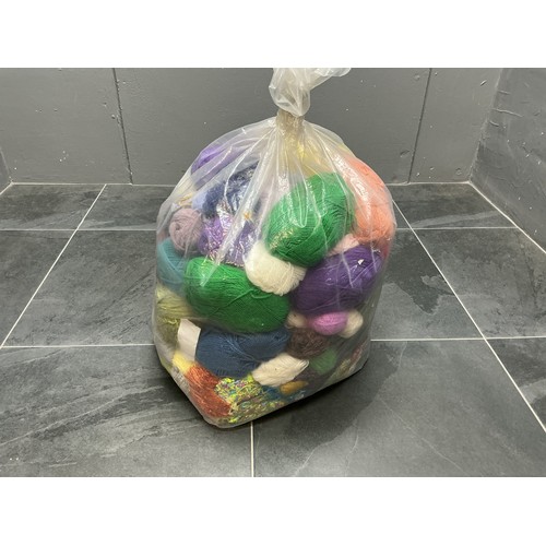 831 - Large Bag of Assorted Yarn. Mainly Part Used or Rolls without Labels.