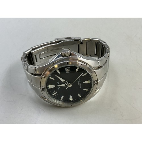 97 - Pulsnar Mens Stainless Steel Strap Watch (Working) (Scratches on Watch)