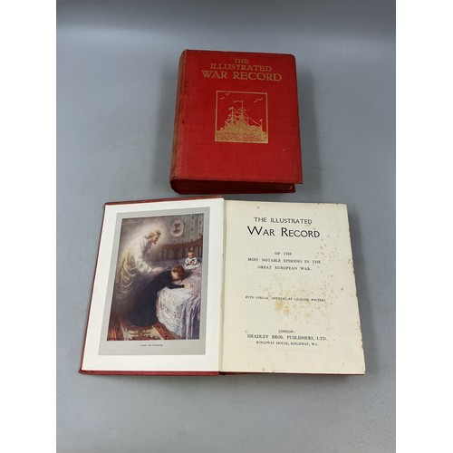 The Illustrated War Record: Two Vintage Hard Back Books Depicting World ...