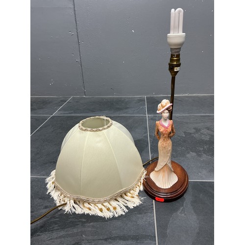 Renaissance Lamp with Lady Figurine Approx. 22"