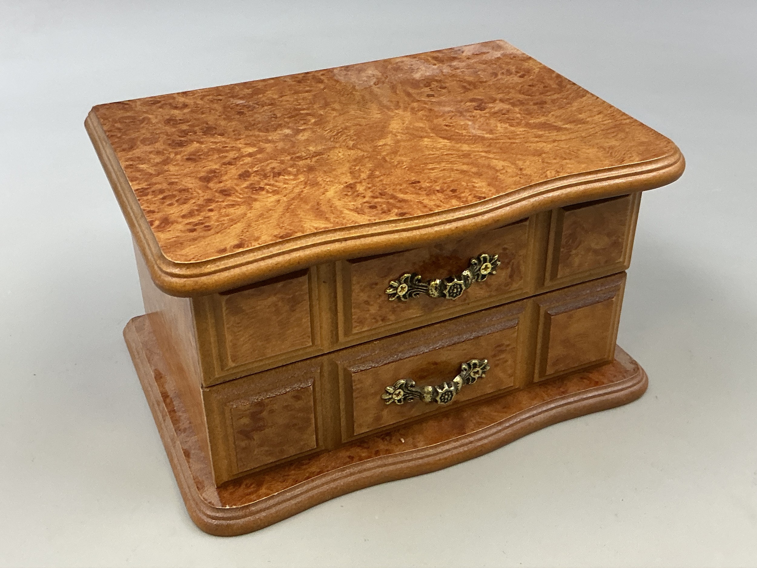 Jewellery Box with Contents to include Watch, Coin Holder, Necklace and ...