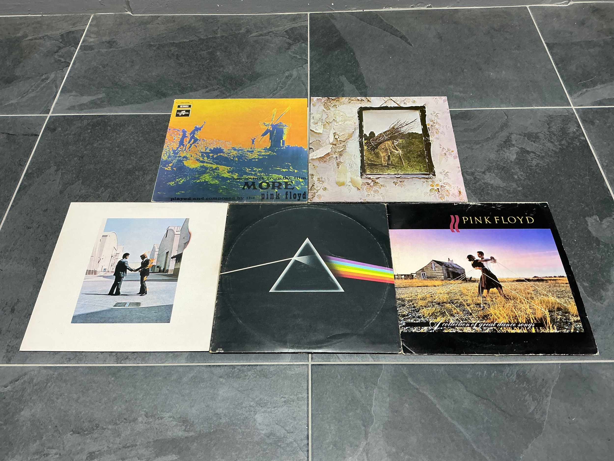 Four Pink Floyd Vinyl LPs, With Led Zeppelin IV Vinyl LP - Includes ...