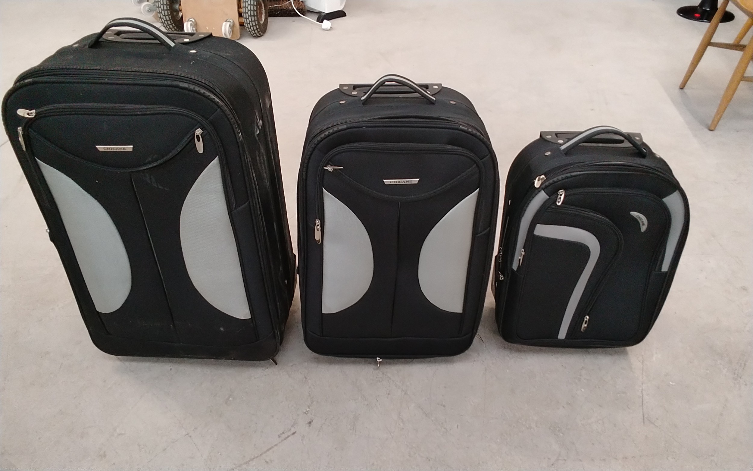 Set of Three Matching pull-along Graduating in Size Travel Cases