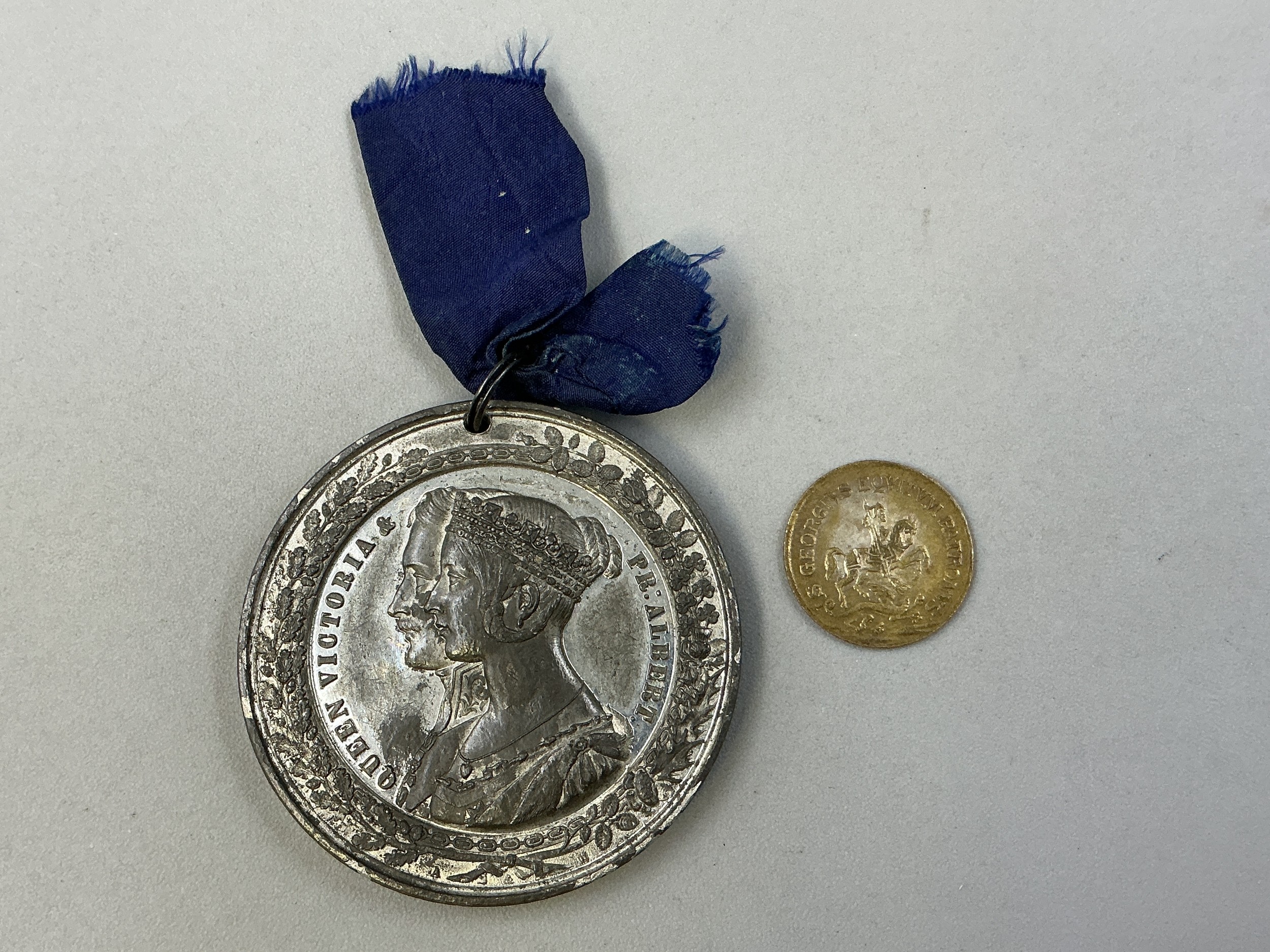 An 1851 Victoria & Albert Manchester Visit Commemorative Medal, With ...