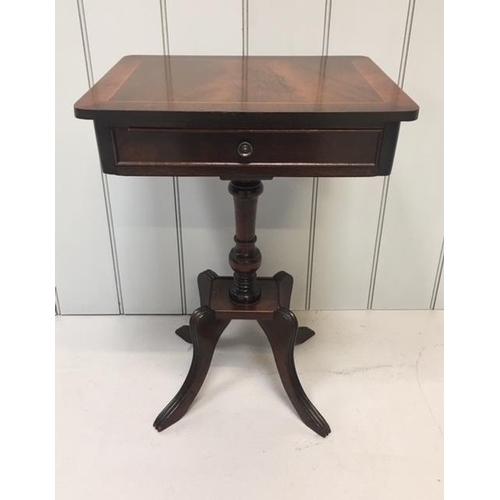 36 - A mahogany veneered, small hall table.
Dimensions(cm) H60 W41 D33
