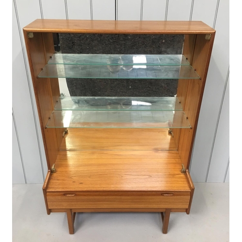 78 - A Turnidge of London Teak Display Cabinet. 2 Shelves over a single drawer. The original unit would h... 