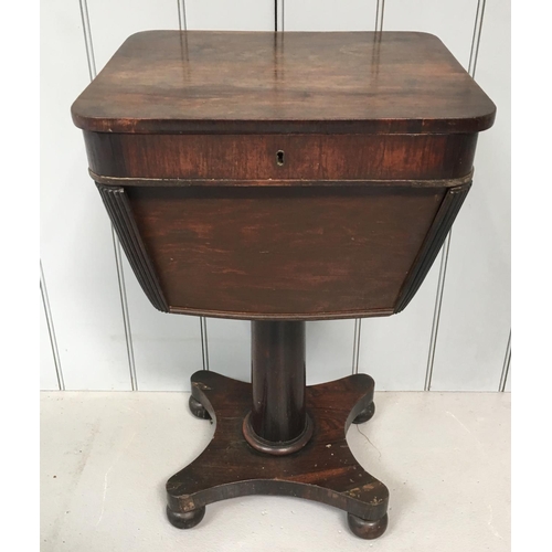35 - A charming mahogany Sewing Table. Opens to reveal compartments for sewing implements etc.
Dimensions... 